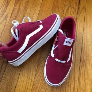 Burgundy Vans